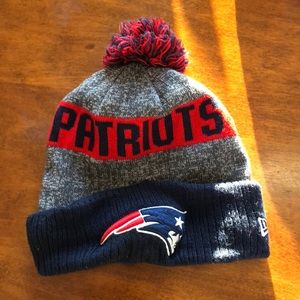 Official NFL Patriots Pom Hat